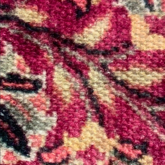 Myra Rosy handmade upcycled leather and canvas bag - Picture 9 of 9